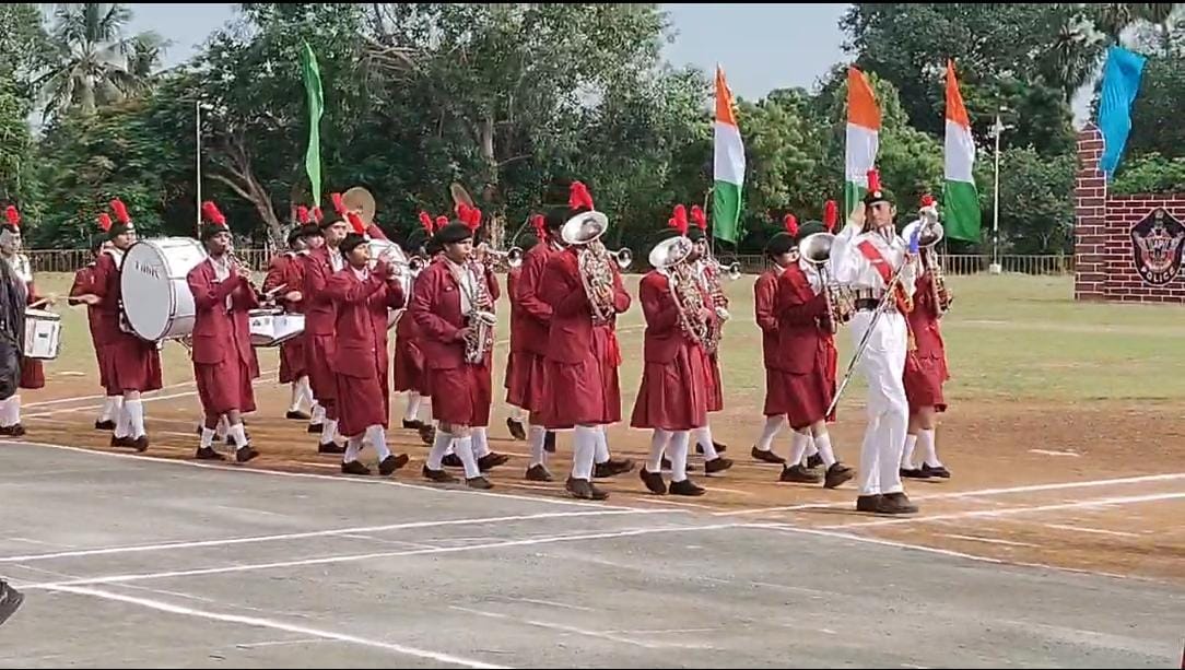 SPACES Degree College NCC Band at the Kakinada Independence Day celebrations